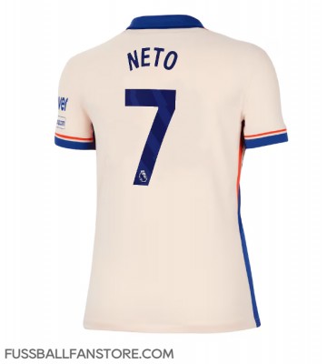 Chelsea Pedro Neto #7 Replik Auswärtstrikot Damen 2024-25 Kurzarm